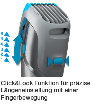 cruzer beard&head mit Click-Lock-Function